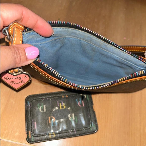 Dooney & Bourke Black Multicolor Wristlet - Picture 2 of 3